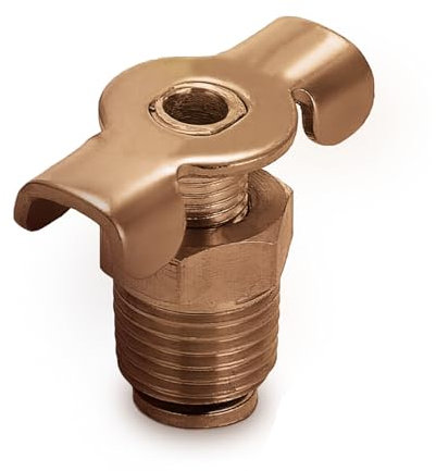 Generic NPT 1/4 Solid Brass Drain Valve Compressor Air Tank Port Fittings Petcock Water Drain Valve Replacement Part
