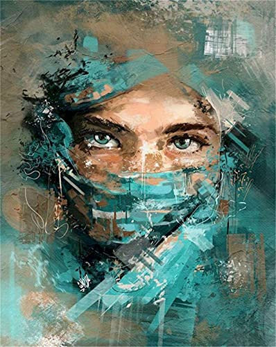 Maysurban Peinture par Numero Kits DIY Acryliques Kit de Peinture par Numéro Peinture Numéro pour Adultes avec Brosses et Peintures sans Cadre 40x50cm