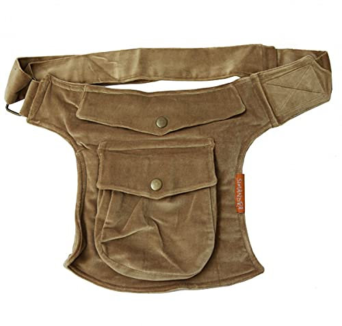 Gürteltasche aus weichem Samt Bauchtasche mit vielen Fächern Farbe Farbe2