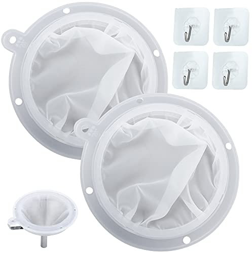 Sieb Filter Mesh zum Edelstahl Trichter 200/400 Mesh Lebensmittelfiltersieb Jam Straining Set Sieb Kompatibel mit 13 cm Küchen Trichter für Filterung von Saft Milch Kaffee Wein
