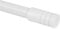 Gardinenstange Modern ausziehbar 115 bis 200 cm, Durchmesser 16mm/19mm - Edelstahl - Stil-Garnitur, 1-Lauf Metall Stange