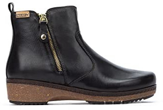 Pikolinos Flache Stiefeletten in Leder Granada für Frauen Farbe Black