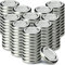 KADAX Tappo a vite fi43 mm, set di coperchi Twist-Off in metallo, adatto per bicchieri da 40 ml, coperchio di ricambio con 4 denti, coperchio per barattoli, bottiglie e barattoli (100 pezzi, argento)