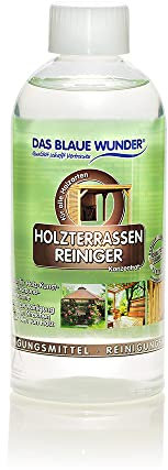 Das Blaue Wunder Holzterrassen Reiniger | Konzentrat | für Holzﬂächen im Außenbereich | gegen Schmutz, Vogeldreck, Umweltablagerungen (1, 500 ml)