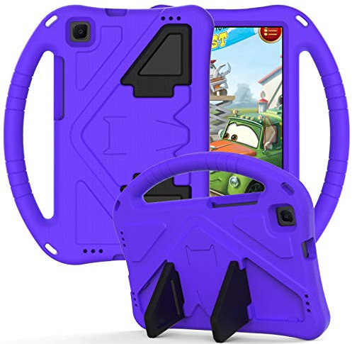 Tablet Case For Huawei MediaPad M3 Lite 8 8.0 Inch Kids Friendly Lightweight Shockproof Cover with Handle Stand Tablet Purple