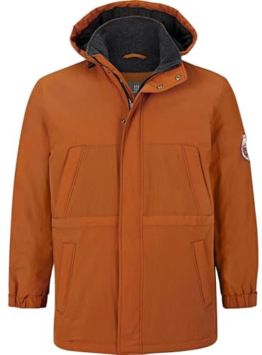 Jan Vanderstorm Herren Funktionsjacke Vico Jacke | Winddicht, Wasserabweisend | Mit Kapuze | Große Größe 54-82 orange, 4XL (XXXXL) - 70