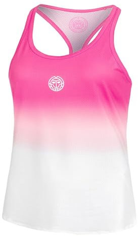BIDI BADU Damen Crew Gradiant Tank - pink, White, Größe:XS