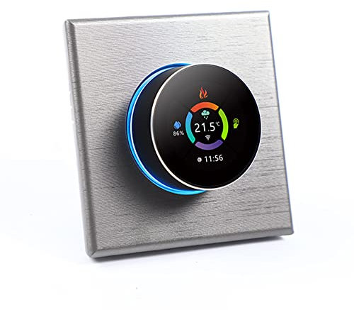 Thermostat Connecté WiFi pour Chaudière Gaz Chauffage,Thermostat Intelligent Programmable Compatible avec Alexa Google Home and Phone APP,Thermostat d'ambiance Contrôle Vocal