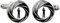 New Bond 007 Manschettenknopf Schwarz und Weiß Action Movie Logo Foto Manschettenknöpfe Hemd Manschettenknopf Für Herren Glas Schmuck, 2.5, Bronze, Kristall, Glas, Metall, Nickel, Silber,