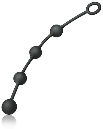 SXOVO Bolas Anales, Plug Anal con 4 Bolas y Anillo Tórico, Dilatador Anal para Sexo Anal Masaje Prostático, Juguetes Sexuales para Hombre Mujer Pareja (S)