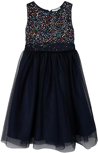 NAME IT Mädchen Kleid festliches Tüllkleid Pailletten nkfNULINE