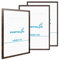 PHOTOLINI Cadres 40x60 bois MDF chêne foncé, cadre 40x60 lot de 3 pour poster et affiches, cadre 40 x 60 verre acrylique incassable, cadre photo 60x40 à suspendre, avec accessoires supplémentaires