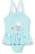 Playshoes UV-Schutz Badeanzug Mädchen Schwimmanzug Badebekleidung, Einhornmeerkatze, 98/104