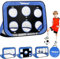 SYXLS Portería de Fútbol Infantil, Portería de Fútbol Infantil 4 en 1 Equipo Portátil de Entrenamiento de Fútbol Multipropósito Extraíble, Adecuado para Interiores y Exteriores, con Bolsos