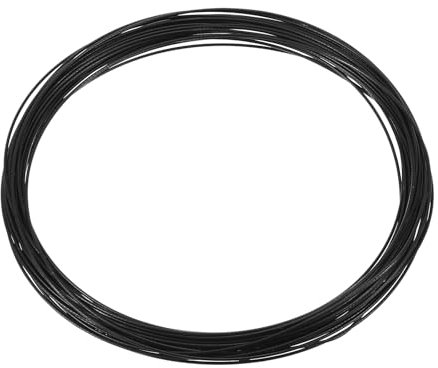 PATIKIL 32,8 Pies Imagen Colgante Alambre, Recubierto Cable 304 Inoxidable Acero Cuerda para Foto Marco Arte Obra Espejo Tendero Barandilla Decoración, Negro 0.04 Diámetro