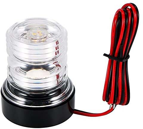 OurLeeme Boot Navigationslichter LED 12V Segellicht IP65 Wasserdicht Spritzwassergeschützte 360° Hohe Sichtbarkeit Schiffslicht Ankerlicht für Boot Yacht