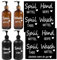 MKISHINE Sticker Aufkleber Haushalt | Spülmittel | Handseife | Waschmittel | Spültabs | Shampoo | Duschgel |