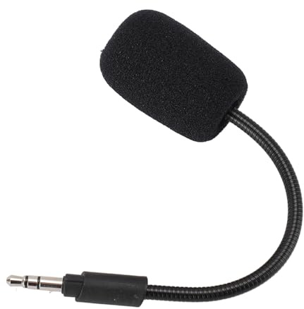 Gugxiom Replacement Game Mic, 3.5mm Mic for Headset, Silver Plated 360°Detachable Microphone, 3.5mm Jack Noise Cancelling Microphone for G233 G433 GRPO