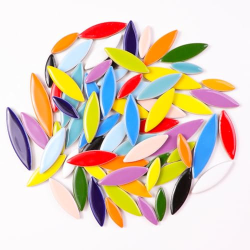Carreaux de mosaïque en céramique de 454 g pour loisirs créatifs, tuiles de fleurs en forme de goutte d'eau, carreaux de céramique irréguliers, porcelaine émaillée carrée de 1 cm pour loisirs créatifs