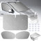MaxEarn Thermo-Jalousien-Set für Renault Trafic 2001–2014, 3-teiliges Luxus-Sonnenschutz-Abdeckungs-Set für Opel Vivaro 2001–2014, Frontscheiben-UV-Displayschutzfolien, Sommer-Sonnenrollo und