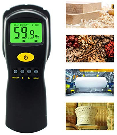 AS981 Misuratore di umidità del legno senza contatto Igrometro digitale Tester di umidità per carta/compensato/legno/calcestruzzo Edifici Tester di qualità dell'acqua umida per piscina