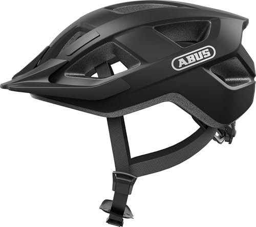 ABUS Fahrradhelm Aduro 3.0 LED - Sportiver City-Helm in stilvollem Design für alltägliche und sportliche Touren - mit Rücklicht - für Damen und Herren - Größe S, Schwarz