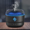 Flammen Aroma Diffuser, Vulkan-Diffuser ätherische Öle mit 7 Farben Licht, 280 ml Duftöl Diffuser mit intelligenter 3-Gang-Timing-Funktion und Trockenbrennschutz für Raumduft Diffuser, Büro (Schwarz)