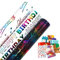 Geschenkpapier Geburtstag Bunte Luftballons und Cartoon Design 43x300cm - 3 Rollen Kinder Jungen Mädchen Happy Birthday Geschenkpapier DIY Geschenk Dekorations Recycelbar (Gold)