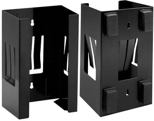 2 Pack Magnetic Glove Box Holder, Black Glove/Tissue Dispenser Wall Mount, Holds Boxes of Gloves Towels Wipes and Tissues, Suitable for Kitchen Fridge Hospital Shop Garage Office