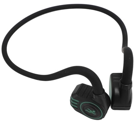 Yanmis Bone Conduction Headphones, Bluetooth 5.4 Open Ear Headphones with Mic, IPX8 Water Resistant WL Headset 20m Diving for Running, Cycling, Walking, 32GB Storage