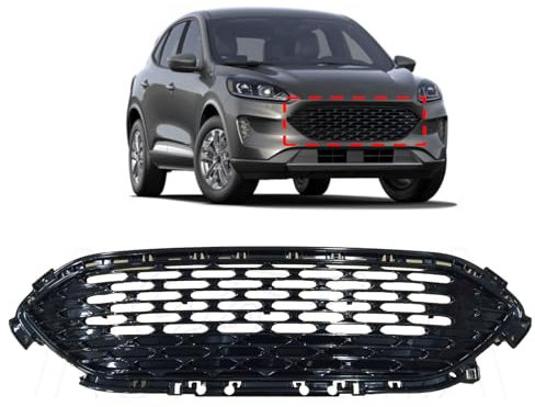 LZGQAZ Auto Front Kühlergrill für Ford Kuga 2020 2021 2022 2023, Frontgrillgitter Kühlergrille Frontstoßstangen Grills, Auto Zubehör