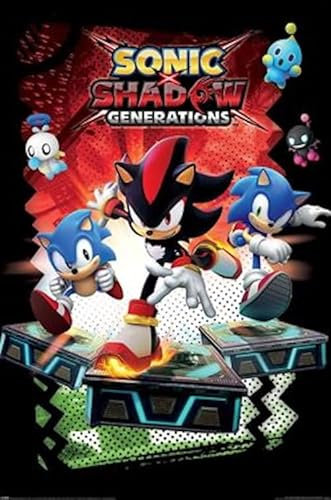 Sonic Shadow Generations Videospiel-Poster, 61 x 92 cm