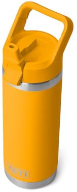 YETI Rambler 18 oz Bottle, Vacuum Insulated, Stainless Steel with Straw Cap, Beekeeper