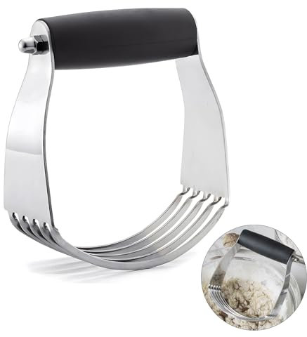 SUZEYEN Pastry Cutter & Dough Blender Set – Stainless Steel Baking Tool with Non-Slip Comfort Grip, Heavy Duty Mixer for Pie Crust, Biscuits, Bread & Scones