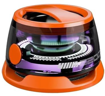 Magnetic Bluetooth Speaker, Wireless Phone Stand Gaming, Waterproof Portable for Shower, Outdoor, Golf, Gifts for Teens Christmas Holiday (Orange)