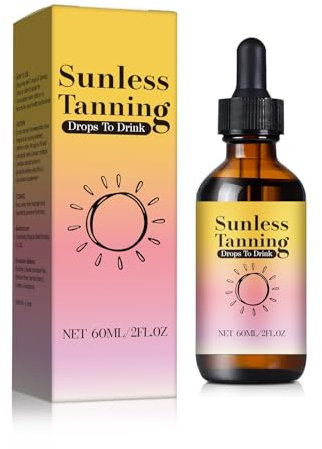 Gouttes de bronzage sans soleil à boire, gouttes de bronzage sans soleil, pour boire, favorise le teint naturel de la peau, nourrit et hydrate le visage et le corps