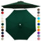 Chinimon Replacement Parasol Canopy 2m/2.5m/2.7m/3m/3.5m, 6/8 Arms Parasol Replacement Cover, Garden Parasol Replacement Canopy for Garden Umbrella Yard Beach(Ink Green,3.5m/8-Ribs)
