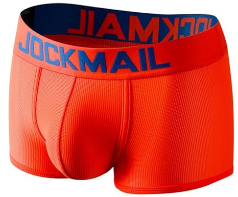 JOCKMAIL Herren Boxershorts Mesh Unterwäsche Atmungsaktive Unterhose Sexy Low Rise Männer Unterwäsche U-Pouch für Sport und Alltag