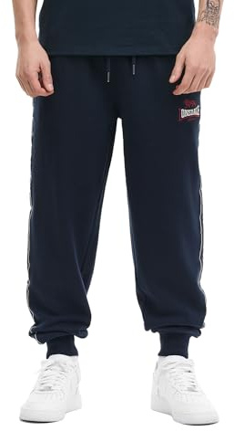 Lonsdale Herren Jogginghose Normale Passform DELAVAL, Dark Navy/Oxblood/Ecru, M