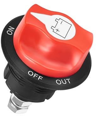Coupe-Circuit Batterie 12V–24V 100A Interrupteur Principal Auto | Boîtier Étanche pour Voiture, Moto, Bateau, Marine et Camion, protège la batterie contre la décharge lors d'un arrêt prolongé