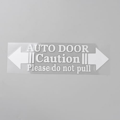 GORGECRAFT 10 adesivo Porta Automatica Attenzione 20x6.2cm PET Rimovibile Impermeabile Autoadesivo Segnale di Avvertimento Porta Auto Protezione Antigraffio Non Tirare Adesivi Ufficio Veicolo Finestri