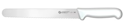 Ambrogio Sanelli, Linea Supra, Coltello Panettiere per Panificazione con Lama da 24 cm in Acciaio Inox, Impugnatura in SEBS Pratica ed Ergonomica, Certificato NSF, Made in Italy