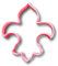 Emporte-pièce fleur de lys (2,5 cm)