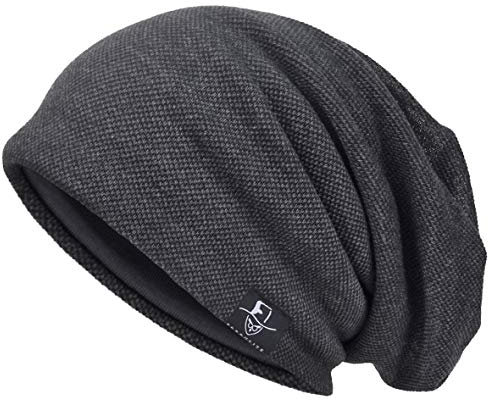 VECRY Herren Cool Slouch Mütze Dünne Sommer Schädel Hip-Hop Hüte , M, 301-Grau