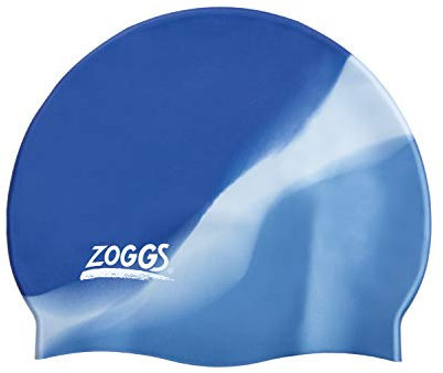 Zoggs Adult Swimming Caps, Comfortable Adult Swimming hat, Non-Slip Lining Adult Swimming Hat, Shaped Swimming Cap, Chlorine Beating Zoggs Swim Cap (One Size)