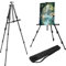 ADEPTNA New Heavy Duty Folding Artist Telescopic Field Studio Painting Canvas Easel Tripod Display Stand with Carry Bag