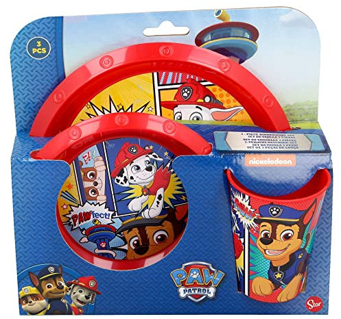 Stor 8412497189151Easy Geschirrset 3-teilig Paw Patrol Comic