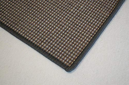 Teppich Janning Sisalteppich umkettelt grau Gemustert 100% Sisal gekettelt - Verschiedene Größen (200 x 250 cm)