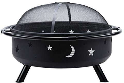 Feuerstellen Hochleistungs-Brandbrände Im Freien BBQ Grill - 30in / 76cm Holz Burning Steel Firepit Schüssel Für Hinterhof Bonfire Patio Camping Beach Bonfire Picknick