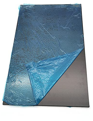 GOONSDS Tablero De Lámina De Placa De Fibra De Carbono 3K para El Marco De Drone De Bricolaje, Etc., Superficie Brillante De Tejido Liso 250Mmx600mm,Thickness:3mm